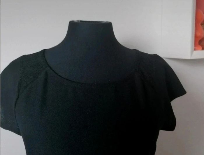 Tee-shirt dentelle aux épaules et en bas Camaïeu S - photo numéro 5