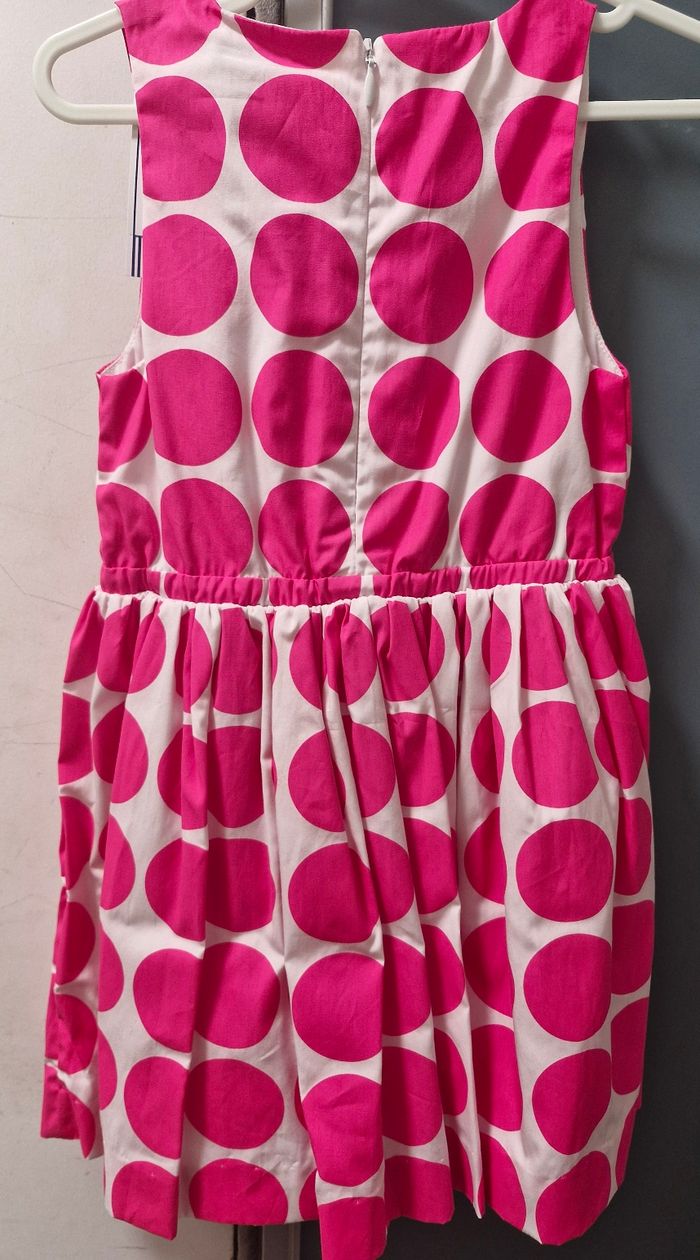 Magnifique robe jacadi rose à pois taille 3 ans - photo numéro 2