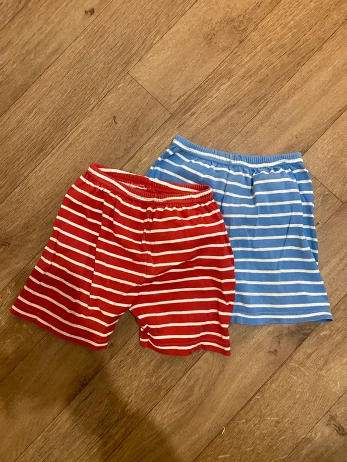 Lot 2 shorts 18 mois Tex