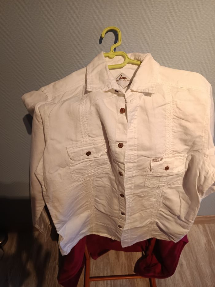 chemise homme blanc de nil comme neuf
