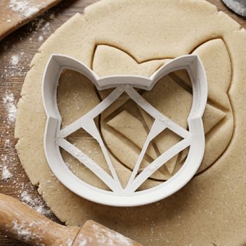 Emporte-pièce Renard Géométrique, Découpoir Origami pour Biscuits et Pâte à Sucre