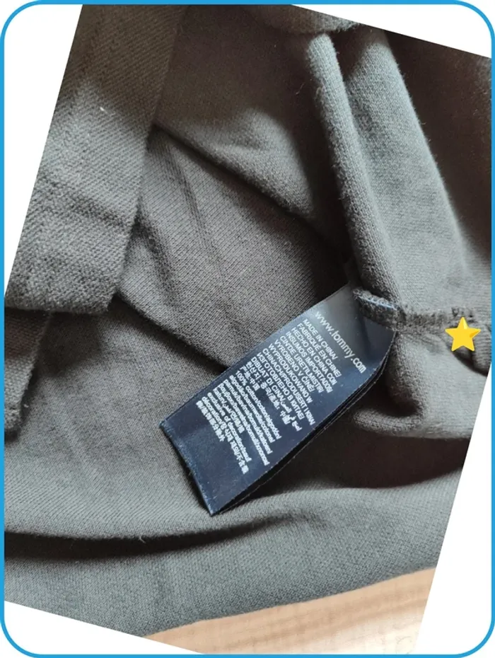 Polo noir / homme / tommy jeans/ M - photo numéro 4