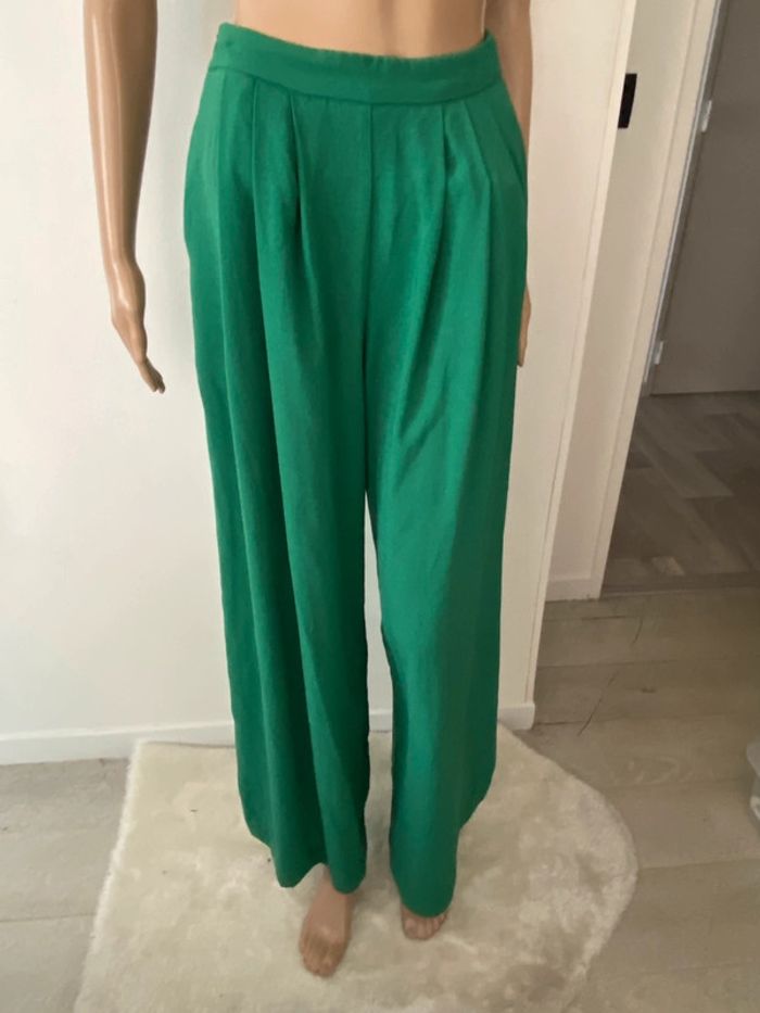 🌼Pantalon large vert émeraude🌼 - photo numéro 2