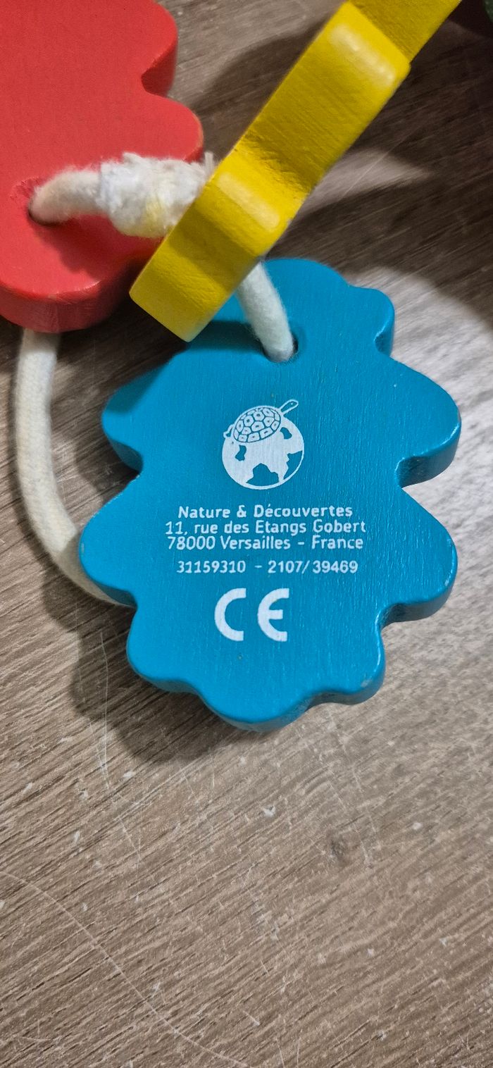 Hochet en bois feuilles Montessori - photo numéro 3