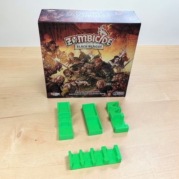 Insert / Rangement Vert Zombicide: Black Plague – Jeu non inclus
