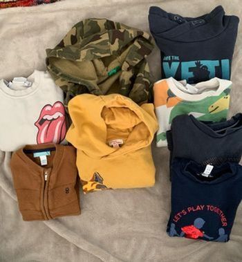 Lot de 8 sweats et gilets 3 ans