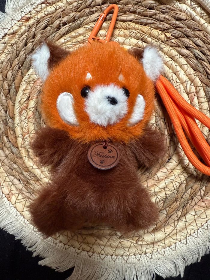 Peluche porte-clé panda roux