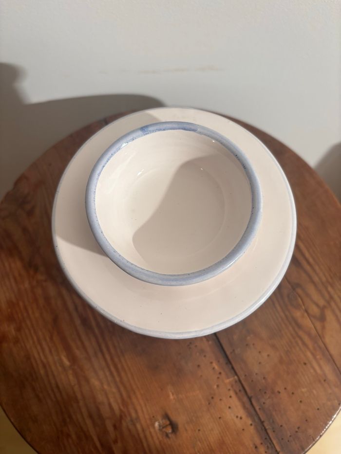 Grand beurrier à eau poterie La rochelle 1984 signé - photo numéro 8