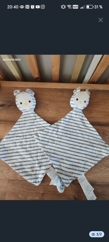 2 ours rayés obaïbi