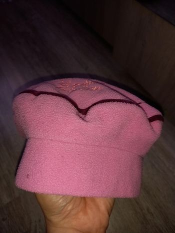 beret rose polaire taille 1/3 ans