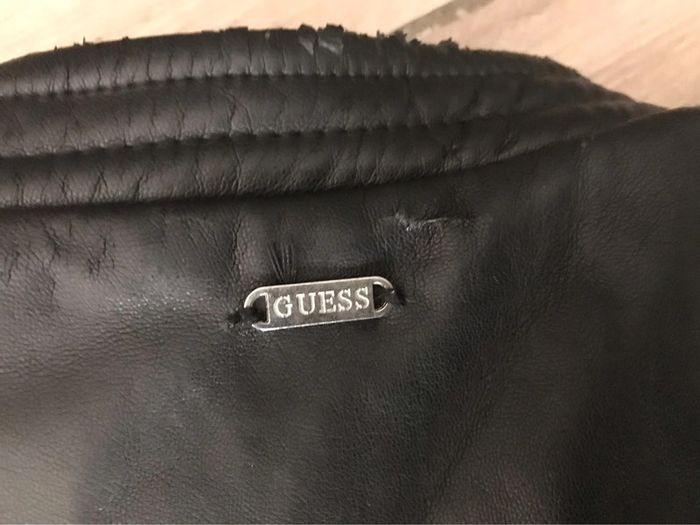 Veste similicuir noir guess S - photo numéro 12