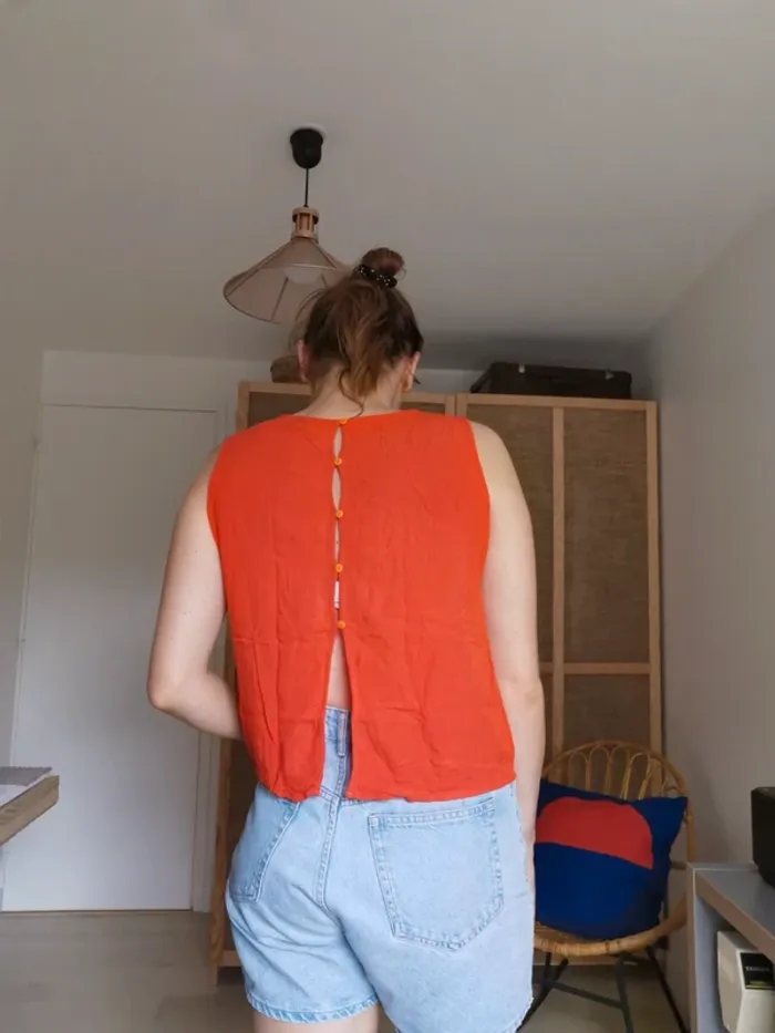 Débardeur orange/rouge - photo numéro 5