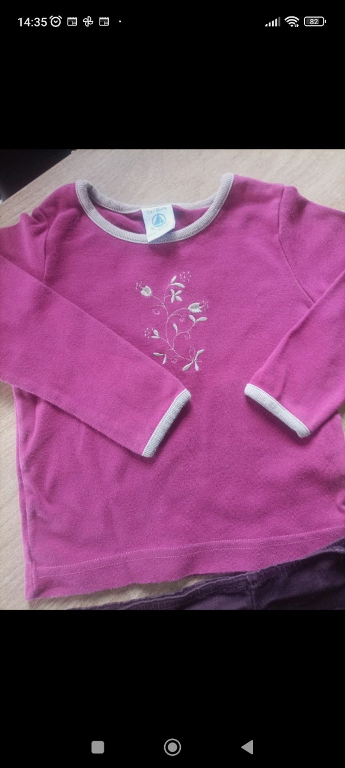 Ensemble 3 pièces Robe t shirt jupe 2 ans - photo numéro 4