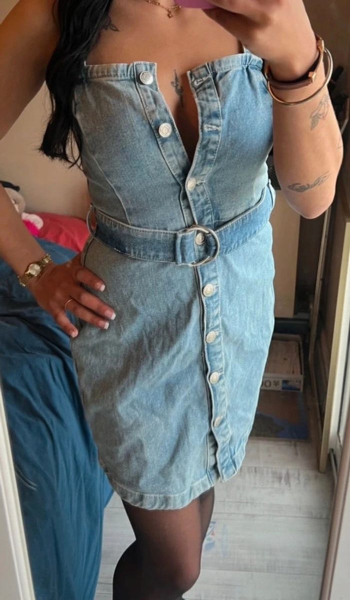 Robe en jeans bershka - photo numéro 3
