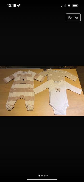 Pyjama + bodies bébé prématuré