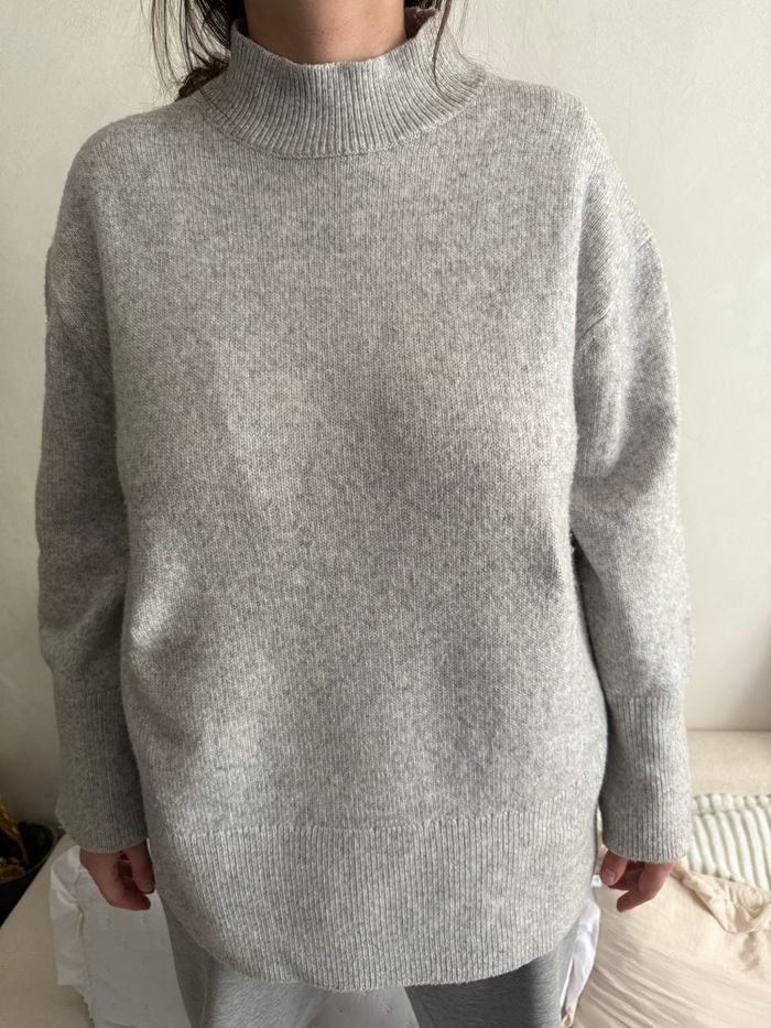 Pull col montant gris - photo numéro 4