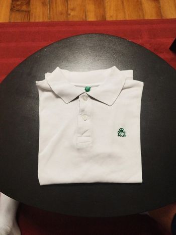 Polo blanc Benetton age 8-9 ans 140 cm