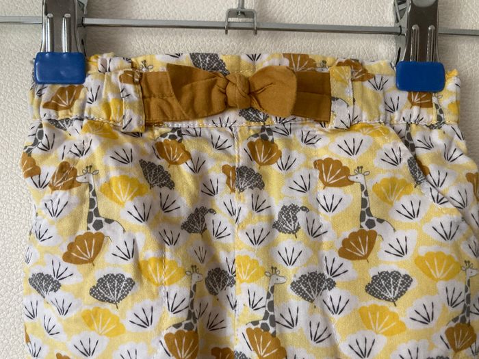 pantalon léger imprimé girafes bébé 9 mois - photo numéro 3