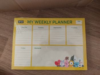 Weeky planner bts bt21 kpop