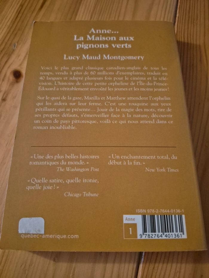 Roman "Anne la Maison aux pignons verts" - photo numéro 4