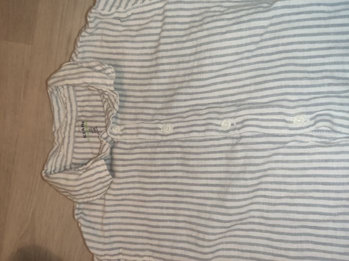 Lot chemises été garçon coton lin taille 9 ans - photo numéro 2