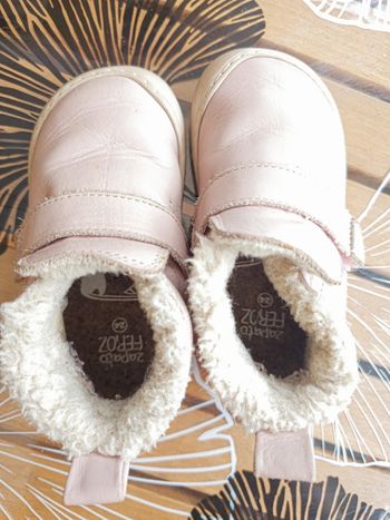 Bottines rose pâle Zapato Feroz, taille 24, PPN, Barefoot