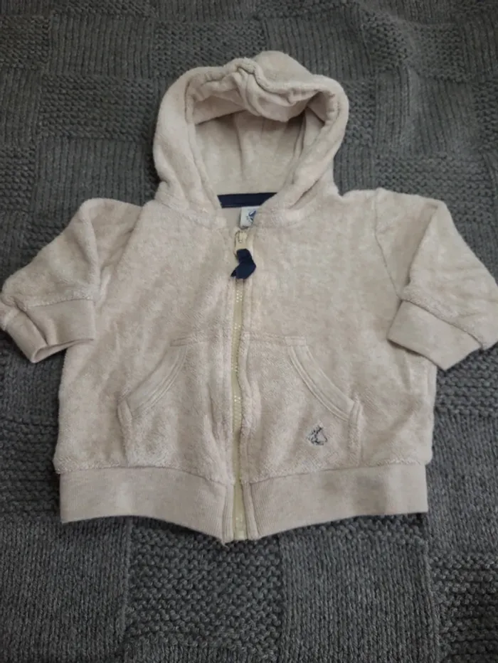 👶Veste zippée Petit Bateau taille 6mois-67cm👶