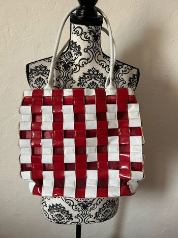 Sac à main 🥰 rouge et blanc