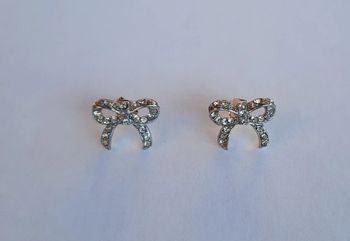 Boucles d'oreilles argentées nœuds