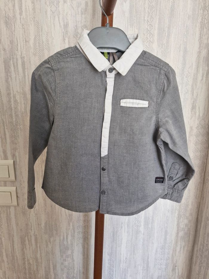 Ensemble enfant 3 ans Orchestra Coton Chemise manches longues Gilet - photo numéro 3