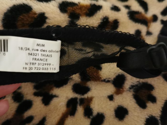 Soutien gorge noir rose dentelles MIM 95 C neuf - photo numéro 6