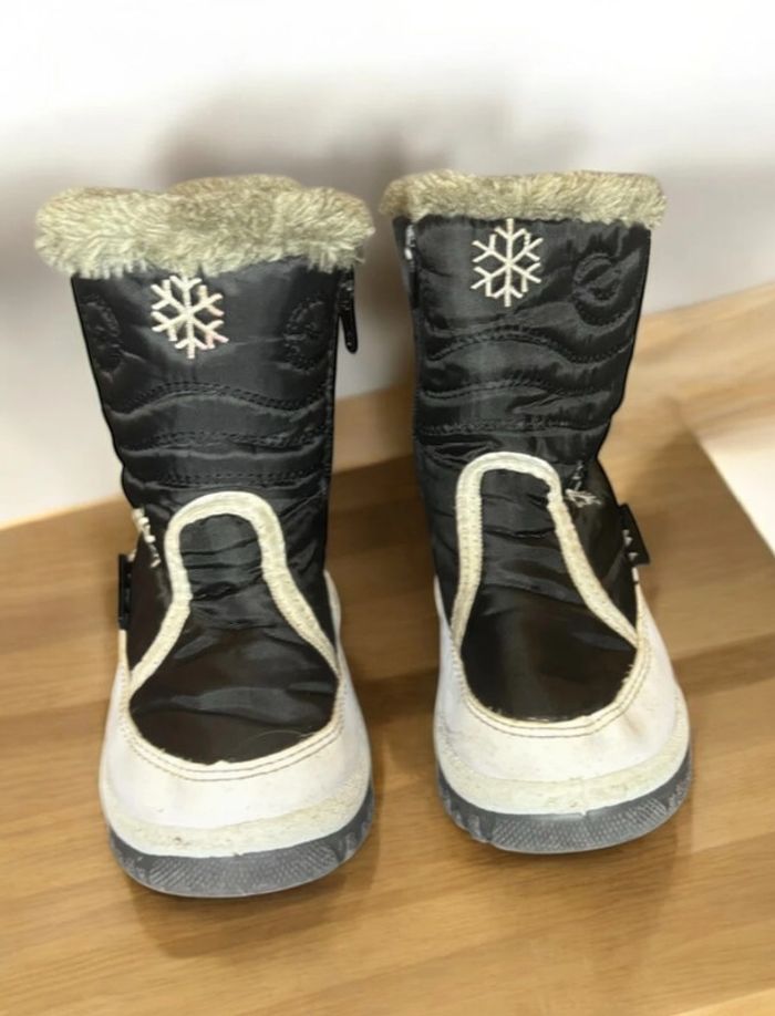 Bottes d’hiver noire et blanche Ama Taille 25 - photo numéro 2