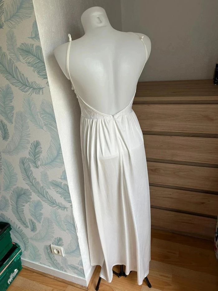 Robe longue blanche – Miss Coquine – Taille S - photo numéro 3