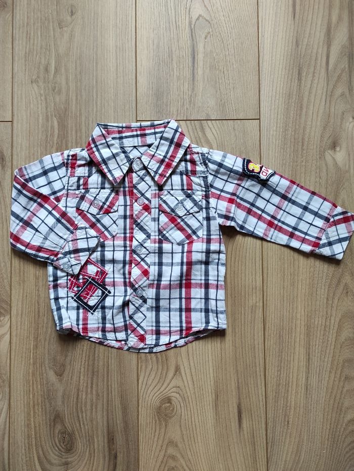 Chemise à carreaux 12 mois