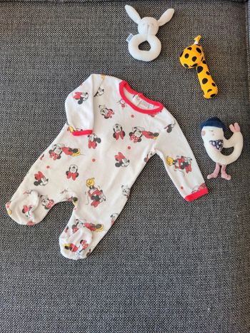 Pyjama fille 1 pièce velours 3 mois