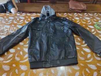 Veste semi cuir