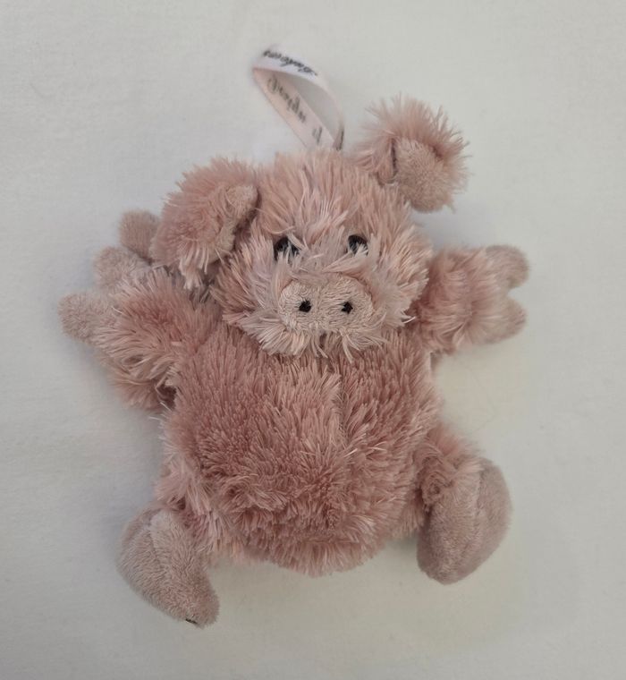 Doudou peluche cochon ange - Bukowski