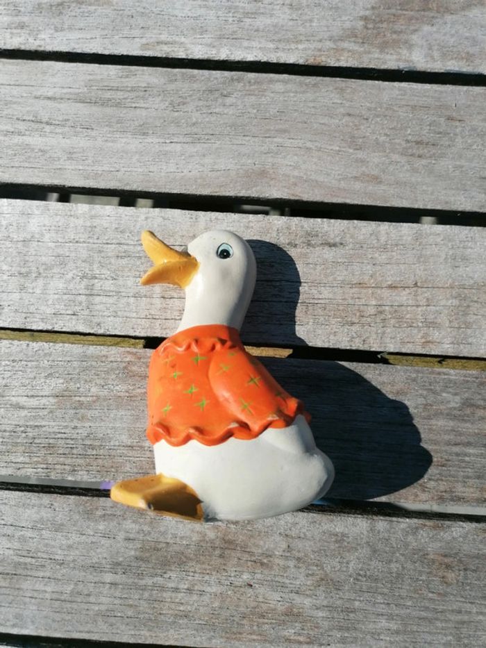 Figurine statuette canard vintage collection décoration enfant fille garçon - photo numéro 2