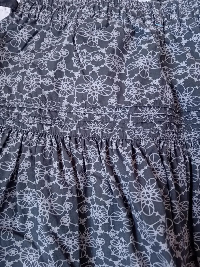 Jupe légère minnie motif floral gris fille 134 cm Disney - photo numéro 7
