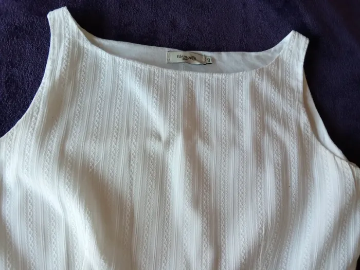 Robe blanche élégante taille 42 - photo numéro 4