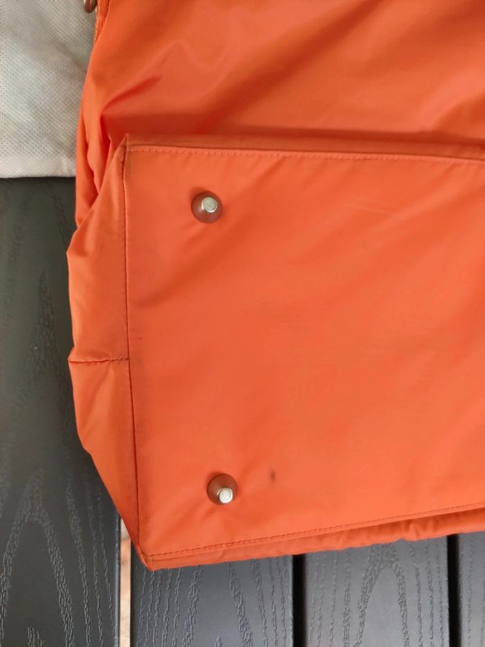 sac de voyage weekend orange soft grey nylon - photo numéro 8