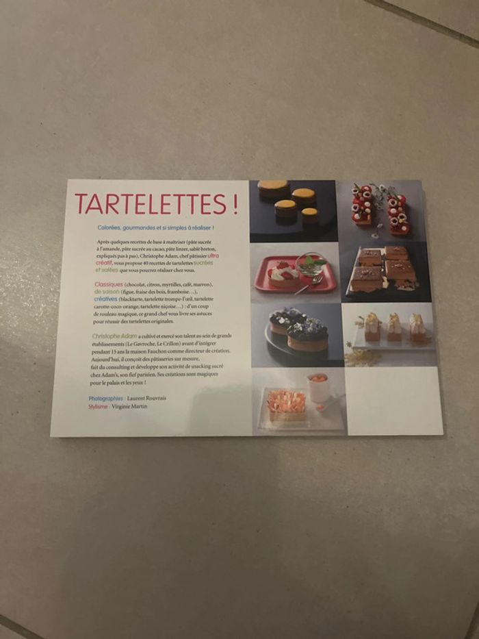 Livre de recettes tartelettes!
