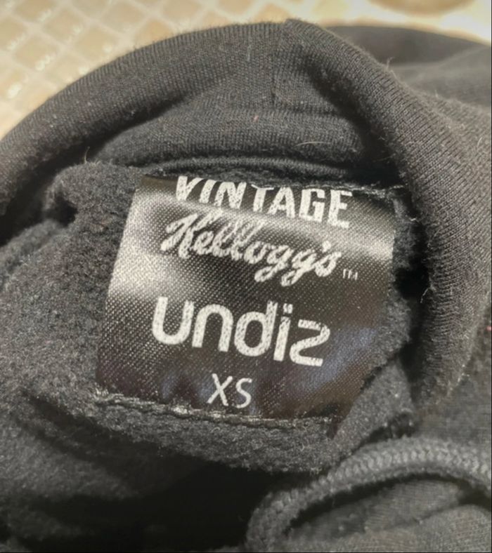 Sweat à capuche noir XS Undiz vintage - photo numéro 4