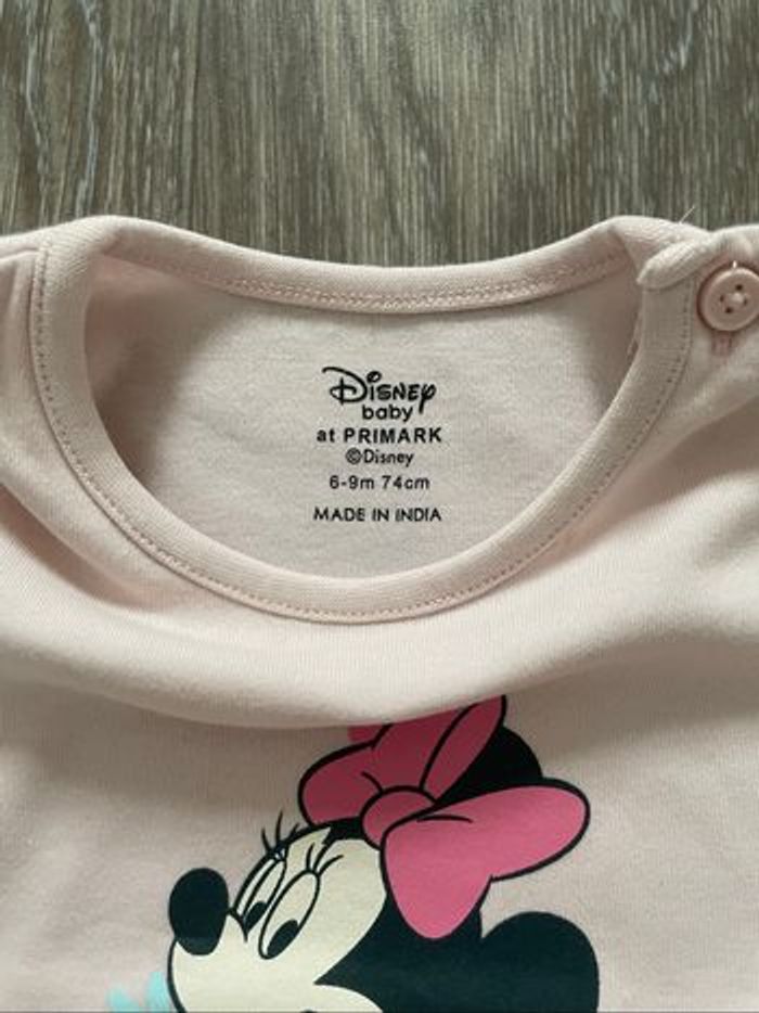 T-shirt rose Minnie 9 mois - photo numéro 3