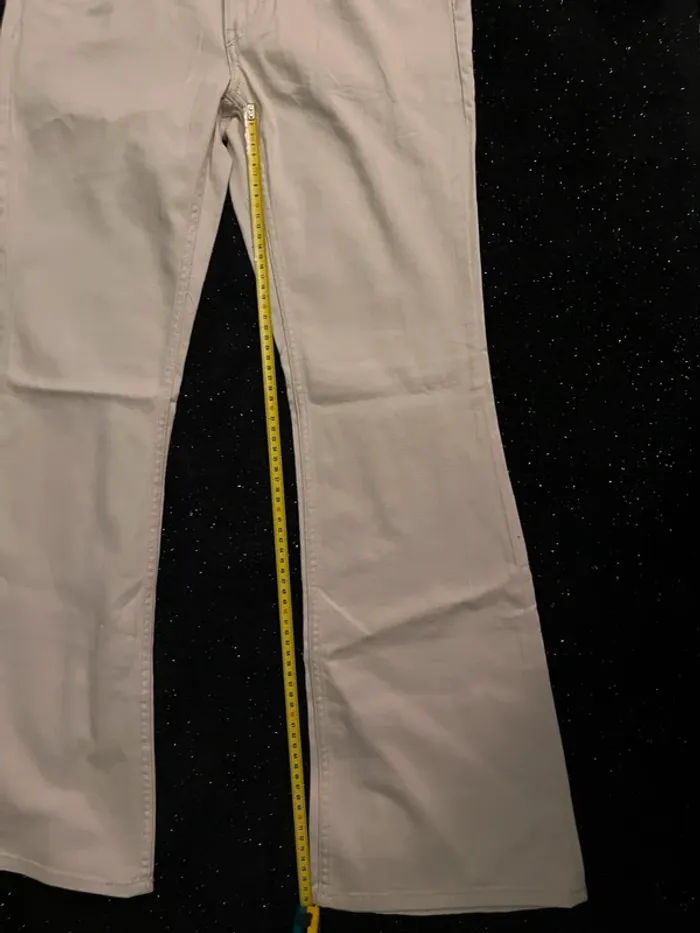 Pantalon en twill modèle flare low waist T46 =EU44 - photo numéro 7