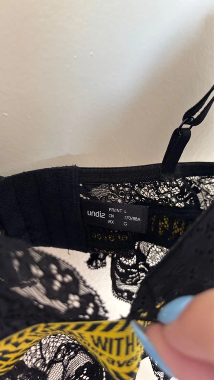 Soutien gorge en dentelle noir taille L undiz - photo numéro 2