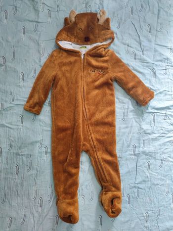 Combinaison Sur pyjama velours reine T.24 mois