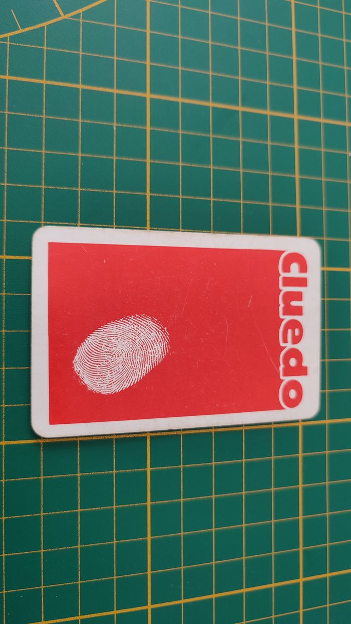 Carte poignard en l'état Cluedo miro-meccano pièce détachée jeu de société #E26 - photo numéro 2