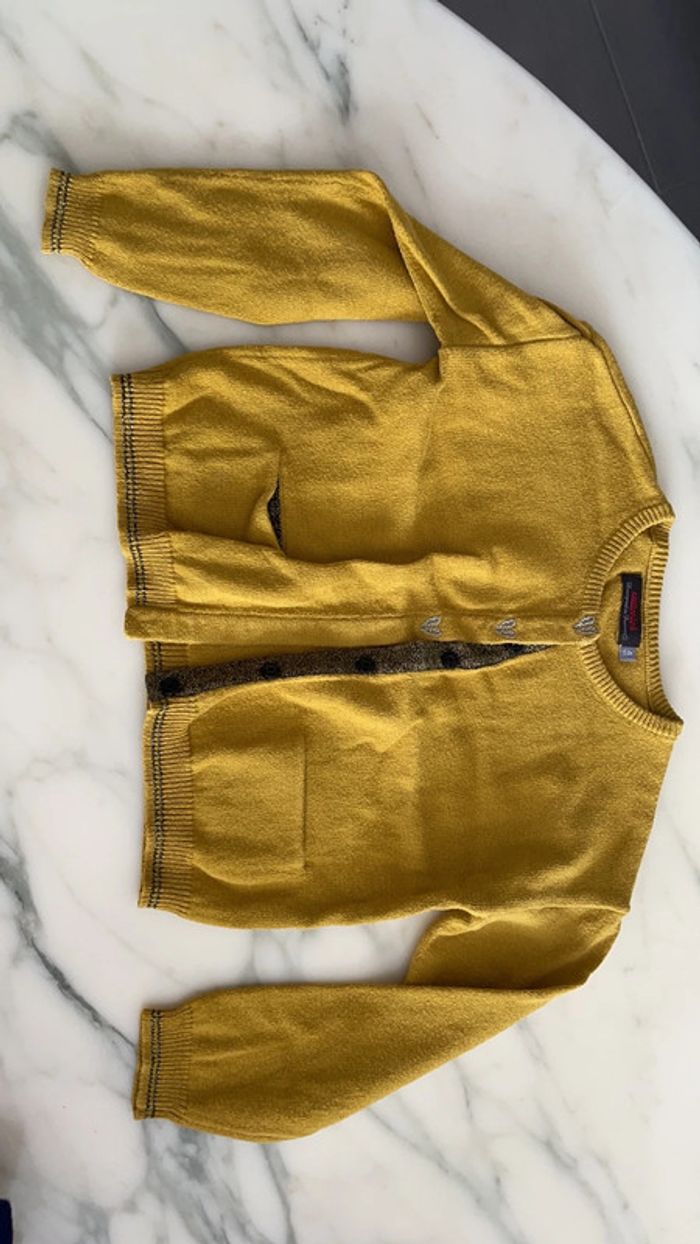 Gilet catimini 4 ans jaune - photo numéro 2