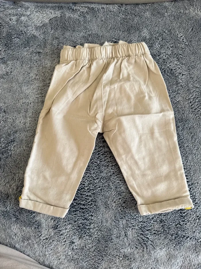 Pantalon toile 6 mois - photo numéro 2